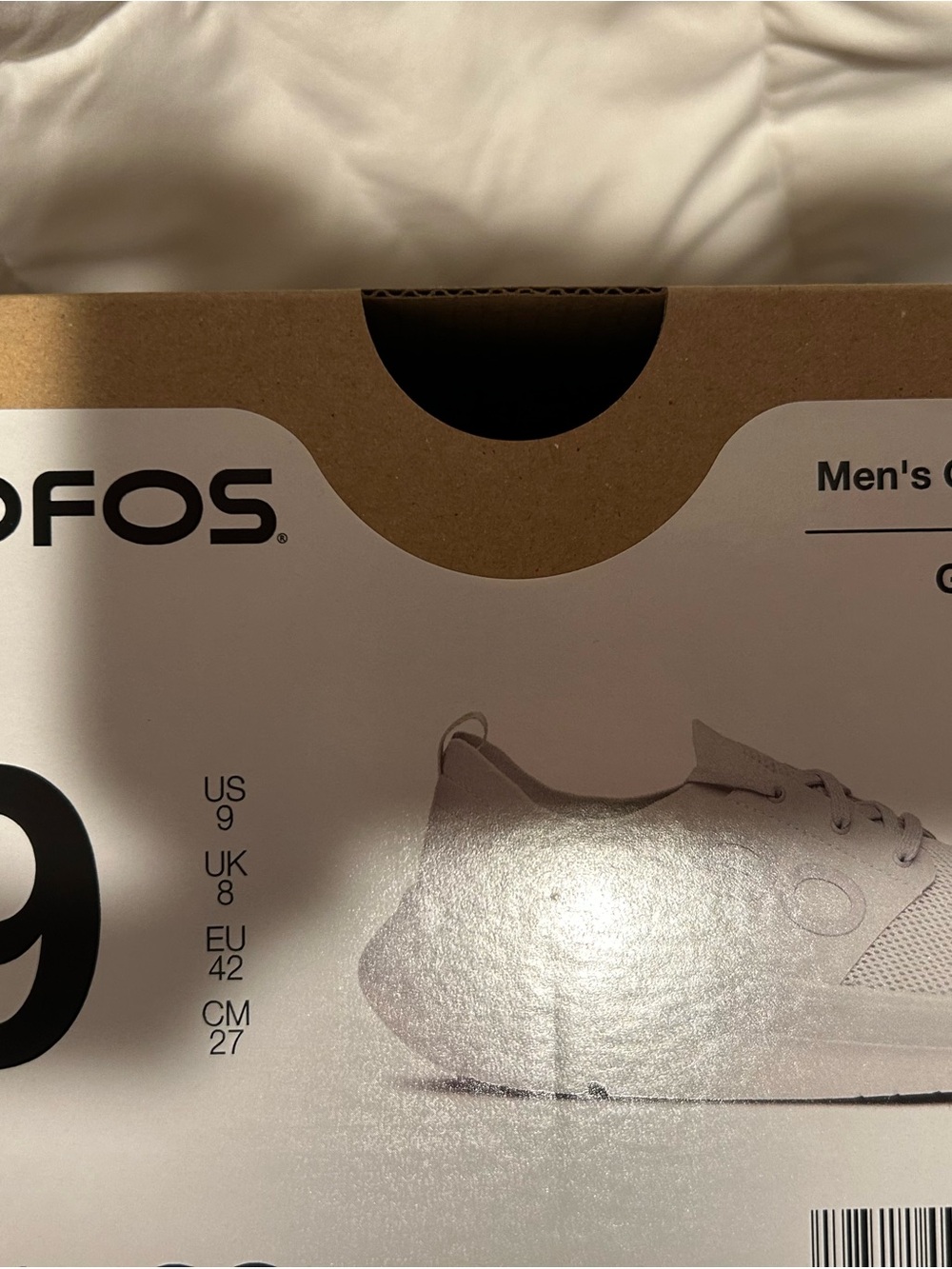 OOFOS Sleek Lace-Up Sneaker - Light Gray - Picture 2 of 6